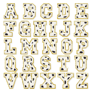 Patchs Alphabet Combinaison Gratuite Patchs Alphabet Personnalisé Fer sur Serviette Patch Lettre <span class=keywords><strong>Chenille</strong></span> - Product Image 2