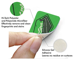 Customized Logo <b>Screen</b> Sticker Reusable Washable Microfiber Sticky Mobile Phone <b>Screen</b> <b>Cleaner</b> Mobile Phone Accessories - Product Image 6