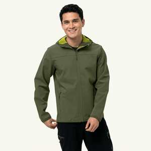 Veste Softshell Homme de Haute Qualité avec Col Montant Logo Personnalisé Manches Longues Vêtement Casual d'Hiver Fabriqué en Usine Meilleur Prix - Product Image 1