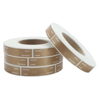Autocollant personnalisé, imperméable, transparent, auto-adhésif, logo, estampage à chaud doré, rouleau d'étiquettes, papier couché personnalisé