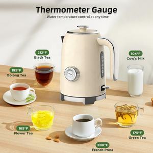 Juego de Desayuno Vintage con <span class=keywords><strong>Tostadora</strong></span>, Hervidor y Cafetera Espresso de 20 Bares, Cafetera y <span class=keywords><strong>Tostadora</strong></span> Compactas de Acero Inoxidable para el Hogar - Product Image 3