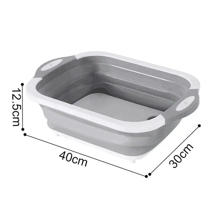 Collapsible Folding Colander Customized Shape Plastic Cutting Board