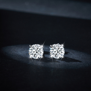 ต่างหูมอยส์ซาไนต์ 8 มม. รุ่น Ruizuan ดีไซน์แบบติดหูทองคำสำหรับเด็กผู้ชาย ชุบทองคำแท้ 1 กะรัต 2 กะรัต 3 กะรัต เครื่องประดับแฟชั่นทันสมัยสำหรับงานปาร์ตี้ - Product Image 6