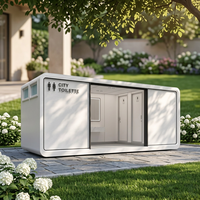 Toilettes publiques design moderne, WC portable préfabriqué, toilettes mobiles de haute qualité pour extérieur, parc, maison, pratiques