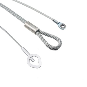 亜鉛メッキ鋼線ロープ安全ケーブル、刻印付きエンドフィッティング付き販売中 - Product Image 4