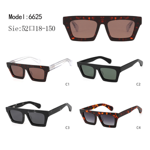 Gafas de sol rectangulares unisex con montura completa de tortuga, protección UV400, protección solar para adultos - Product Image 3