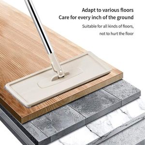 Juego de Mopa y Cubeta Autolimpiante de Piso Plano, Manos Libres, para Limpieza Profesional del Hogar, con Almohadillas de Microfibra Lavables para Cabello - Product Image 3