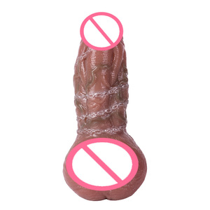 Silikon Vorhaut verdickter Herren Dildo mit Sperma Sicherungs ring TPE Adult <span class=keywords><strong>Use</strong></span> Bett Sexspielzeug Penis Kondom für tragbares Vergnügen - Product Image 5