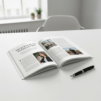 Livres et brochures personnalisés à couverture rigide en papier d'art imprimé offset, service d'impression sur mesure pour magazines
