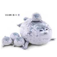 Coussins réconfortants en peluche personnalisables, rembourrés de coton PP, motifs raton laveur, pingouin, tortue, phoque, oie blanche, unisexe, pour fêtes