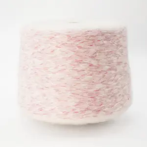 Hilo multicolor de arcoíris para tejer a ganchillo, 1/4NM, lana de nailon acrílico suave, hilo mezclado, hilo de aire teñido en el espacio con gradiente