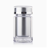 Bouteille en plastique PS de 60 ml en gros avec bouchon à vis, logo personnalisable, conteneur vide pour pilules/vitamines/capsules de complément alimentaire pour sérigraphie