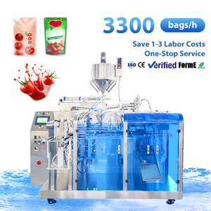 Machine d'emballage automatique de sachets pré-faits pour liquides, certifiée CE, pour le ketchup, le beurre de cacahuète, le miel, machine de remplissage et de scellage de doypack - Product Image 1