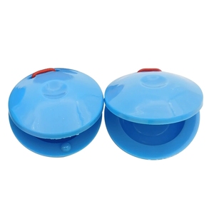 Castagnettes en plastique colorées de forme ronde, instrument de percussion Orff, jouet d'enseignement du rythme pour l'éducation précoce - Product Image 3