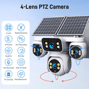 Rscamtom 4G IP PTZ năng lượng mặt trời cctv máy ảnh 4 ống kính ngoài trời hệ thống an ninh máy ảnh CMOS Pan-Tilt Sim Thẻ truy cập aov năng lượng mặt trời máy ảnh - Product Image 2