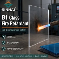 Plaque de toiture en polycarbonate solide entièrement transparente, épaisseur de 1 à 10 mm, utilisation en extérieur avec protection UV et ignifuge