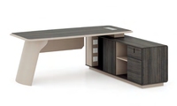 Meubles de luxe Design moderne en bois Mdf Table de bureau en forme de L pour la maison