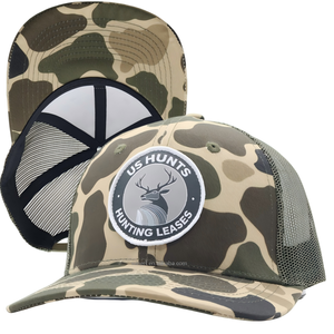 หมวกแก๊ปตาข่ายแบบ Snapback ปรับแต่งได้ ลายพราง ปักโลโก้หนัง 3 มิติ หมวกเบสบอลทรงสปอร์ต Richardson 112 Trucker Hat - Product Image 1