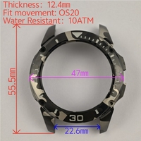 Boîtier de montre en acier inoxydable 316L de haute qualité C250016, compatible avec le mouvement OS20, verre saphir, couronne à visser, étanche 10 ATM