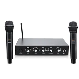 Best Popular Karaoke Mixer Av Equipment With Wireless Mic And Bluetooth For Ktv Party Church Conference Speech Singing TV