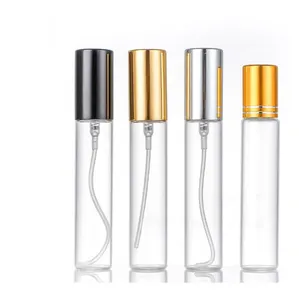 Boş 5ml 10ml 15ml 20ml amber püskürtücü şişe cam sprey doldurulabilir parfüm örnek şişeleri