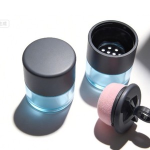 Portable Travel Loose Powder Case With Puff 40mmx50mm <b>Empty</b> Bottle For Makeup Setting Powder Storage - Product Image 1