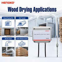Sensor Suhu dan Kelembapan Tinggi HENGKO HG808-T untuk Terowongan Pengeringan Kayu Modbus RTU