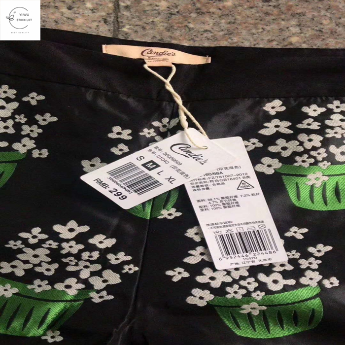 Оптовая продажа, низкая цена, китайские женские шорты с принтом yiwu, комплекты одежды