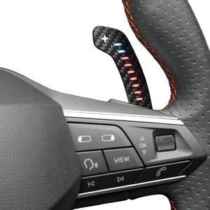 Levas de Cambio BAITONG para SEAT <span class=keywords><strong>Cupra</strong></span> <span class=keywords><strong>Leon</strong></span> Formentor, Fibra de Carbono Real, Levas de Cambio Magnéticas Resistentes y Duraderas para <span class=keywords><strong>Leon</strong></span> Mk3 - Product Image 5