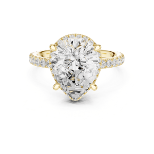 Anillo de Compromiso Premium Halo Solitaire con Diamante en Forma de Pera, Plata de Ley 925, 4.25 Quilates, Certificado IGI, para Bodas y Fiestas de Lujo, 2026 - Product Image 2