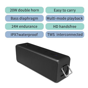 (สีดำ) [ขนาดกะทัดรัดสำหรับลำโพง] |   ไดรเวอร์ไทเทเนียมกันน้ำระดับ IPX7 พร้อมลำโพงแบบ Passive Radiator คู่ กำลังขับ 10 วัตต์ - Product Image 2