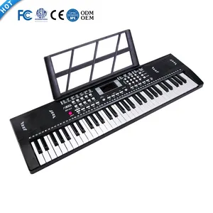 Teclado eletrônico portátil BD Music, teclado multifuncional com alto-falantes e microfone de design durável, 61 teclas, para venda