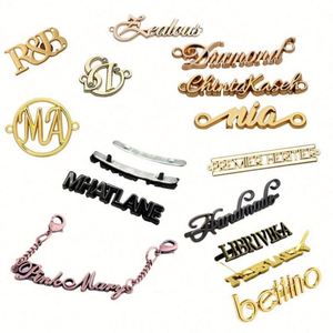 Étiquettes métalliques personnalisées de haute qualité, multicolores, avec logo artisanal, en alliage, faites à la main, pour vêtements et accessoires - Product Image 6
