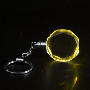 Tín Dụng Đảm Bảo Bán Buôn Trống Pha Lê Keychain Ảnh Tùy Chỉnh LED Ánh Sáng K9 Khắc Laser Pha Lê Keychain Cho Quà Tặng Khuyến Mãi - Product Image 3
