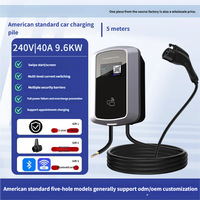 Nouvelle borne de recharge portable pour véhicules électriques de niveau 2, 9,6 kW, 32 A, 230 V, J1772 GBT, station de recharge rapide pour la rénovation/amélioration