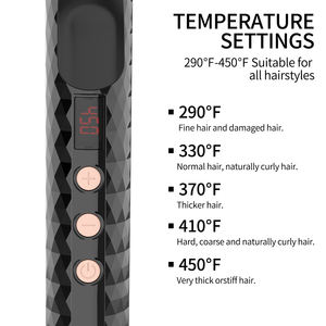 Fer à boucler infrarouge en céramique certifié, rotation automatique à 360 degrés, coiffage rapide électrique, usage domestique, hôtelier, camping-car, double tension - Product Image 6