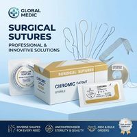Sutures en collagène d'origine animale stériles, certifiées CE ISO13485, usage vétérinaire, garantie 5 ans, contrôle qualité strict pour le marché mondial