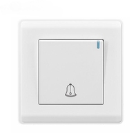 Norme britannique 4 gangs 1 voie 2 voies interrupteur ignifuge PC panneau prise de courant 10A 250V panneau d'interrupteur mural électrique