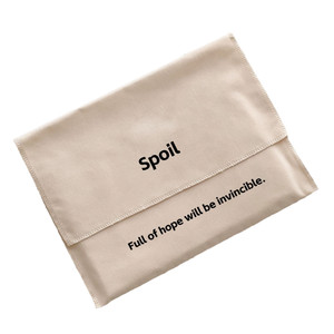30*20cm moda logotipo personalizado reciclado algodón orgánico polvo solapa sobre bolsa de almacenamiento de toallas carteras para hombres y mujeres al por mayor - Product Image 6