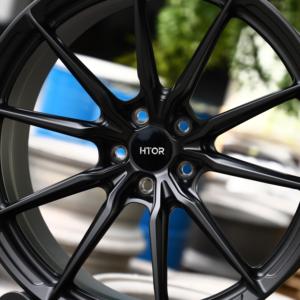 Rines Forjados HTOR Personalizados 19x9 20x10 21x10.5 22x11.5 5x112 5x114.3 5x130 5x120 en Negro Satinado para M4 G82 M5 <span class=keywords><strong>CS</strong></span> RS7 C8 X4 M F98 - Product Image 5