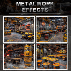 Decoración de Pared Metálica Personalizada para Bar, KTV, Cafetería, con Motor de Luz LED, Ideal para Arenas de E-sports y Eventos en Vivo - Product Image 6