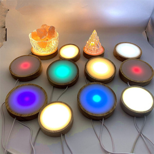 Với trường hợp pin và điều khiển cảm ứng bằng gỗ <span class=keywords><strong>LED</strong></span> đèn cơ sở và <span class=keywords><strong>LED</strong></span> hiển thị cơ sở đứng cho trang trí nội thất Acrylic đèn đêm đèn - Product Image 2