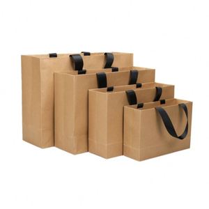 Sac en papier blanc recyclé écologique avec logo personnalisé, vente en gros, sac promotionnel - Product Image 3