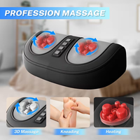 Appareil de massage des pieds électrique Shiatsu en gros avec chauffage et vibration, masseur de pieds à pétrissage profond