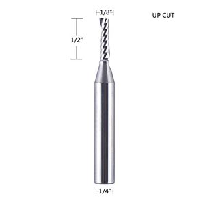 6.35*20 1/4 inch Shank <span class=keywords><strong>TCT</strong></span> chế biến gỗ xoắn ốc <span class=keywords><strong>Router</strong></span> <span class=keywords><strong>bit</strong></span> gỗ End Mill công cụ cắt cho <span class=keywords><strong>CNC</strong></span> công cụ chế biến gỗ - Product Image 6