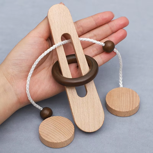 Jeu d'intelligence en bois certifié Luban Kongming pour débloquer le jeu, puzzle éducatif classique d'évasion pour le plaisir des anneaux EN71 - Product Image 6
