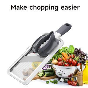 Mandoline multifonctionnelle pour grossistes, lame réglable en acier inoxydable, facile à nettoyer pour une découpe rapide des fruits et légumes - Product Image 4