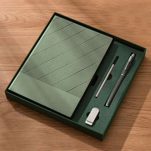 Ensemble stylo et bloc-notes USB 4 en 1 avec logo personnalisé, cadeau d'entreprise avec logo d'entreprise pour les promotions - Product Image 2
