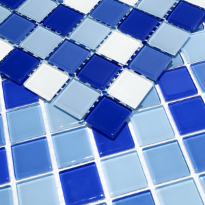 Piastrelle per pavimenti a <span class=keywords><strong>mosaico</strong></span> in vetro cristallo blu per bagno e soggiorno per piscina <span class=keywords><strong>mosaico</strong></span> in <span class=keywords><strong>pietra</strong></span> di marmo in ceramica - Product Image 5