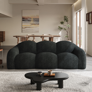 Divano Minimalista a 3 Posti ATUNUS US Drop Shipping per Arredamento Soggiorno, Divano Nero Compresso Sottovuoto, Set di <span class=keywords><strong>Divani</strong></span> in Offerta - Product Image 2